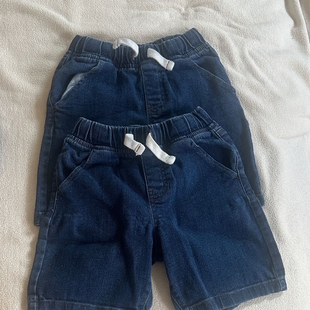 Garanimals Dark Blue Denim Drawstring Shorts for Kids